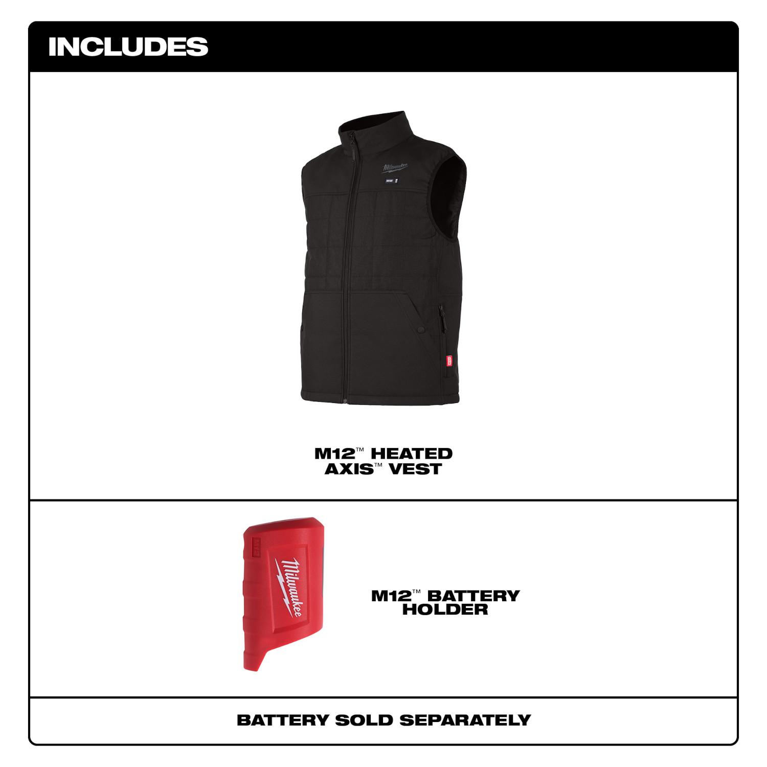 Milwaukee M12 AXIS Heated Vest from Columbia Safety